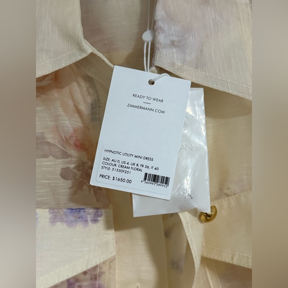 Zimmermann Hypnotic belted floral-print linen and silk-blend mini dress - Picture 8 of 12